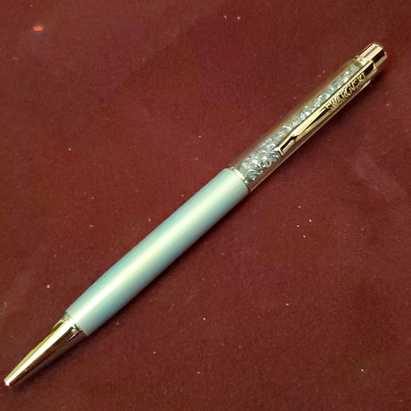 NWOT Swarovski Crystalline Ballpoint Pen, Vintage Twist Beautiful Robin Egg Blue